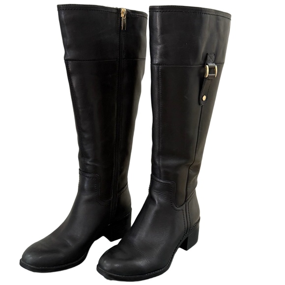 Franco Sarto Lisbeth Wide Calf Riding Boot‎ 7M women’s Black - Picture 1 of 15